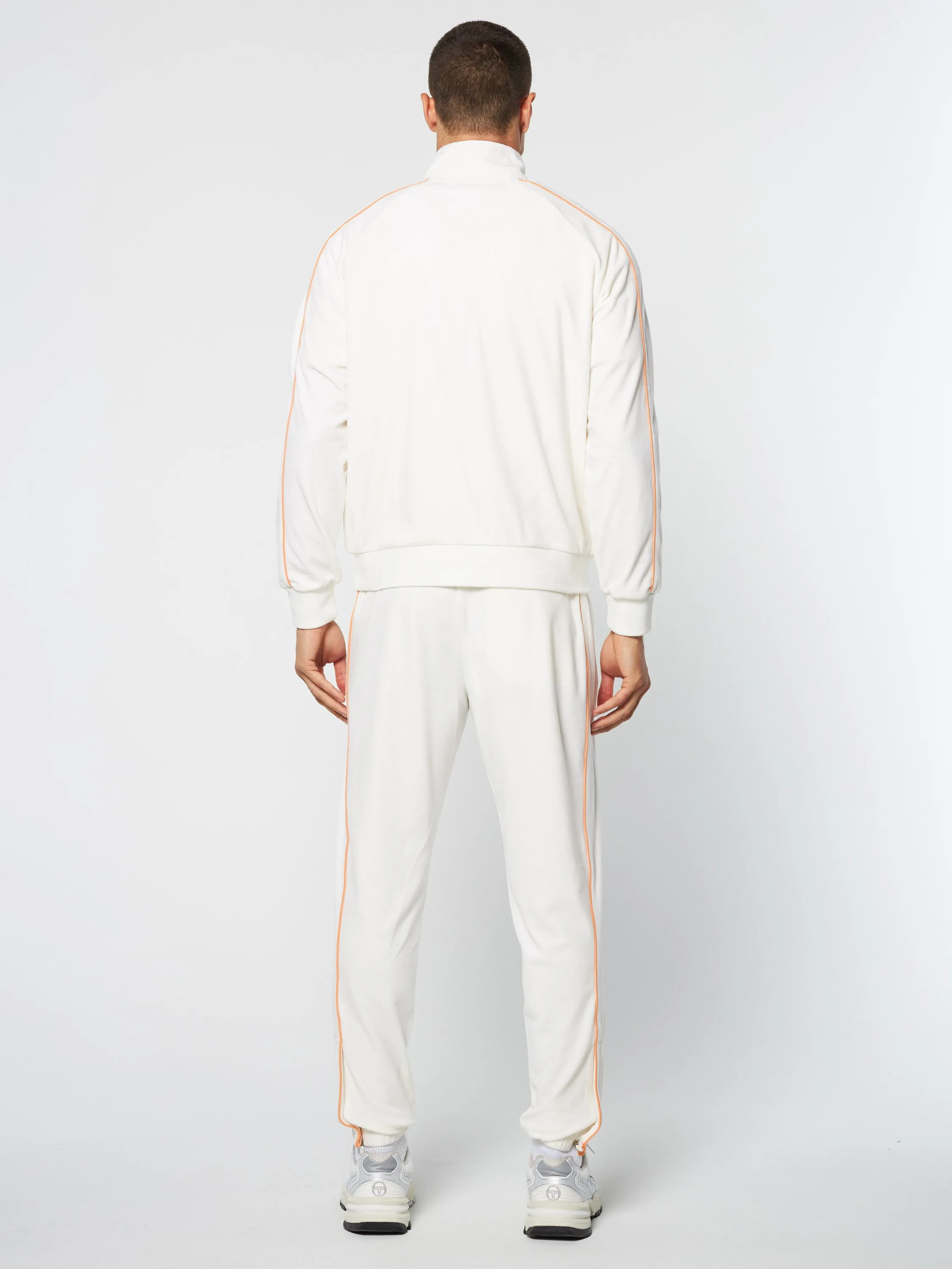 Lioni Velour Track Jacket Archivio- Gardenia