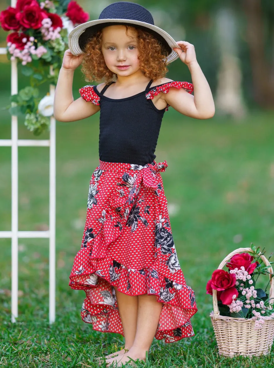 Little Lady Smocked Wrap Dress