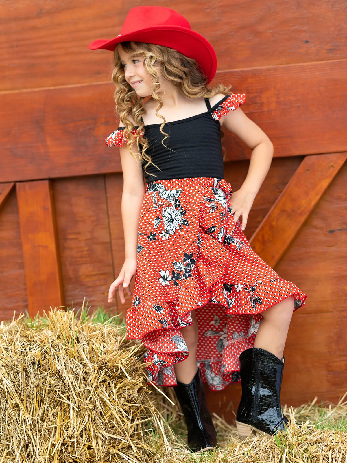 Little Lady Smocked Wrap Dress