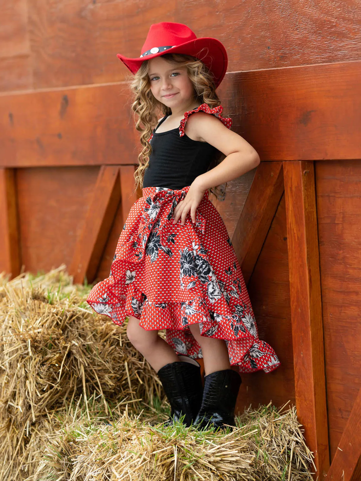 Little Lady Smocked Wrap Dress