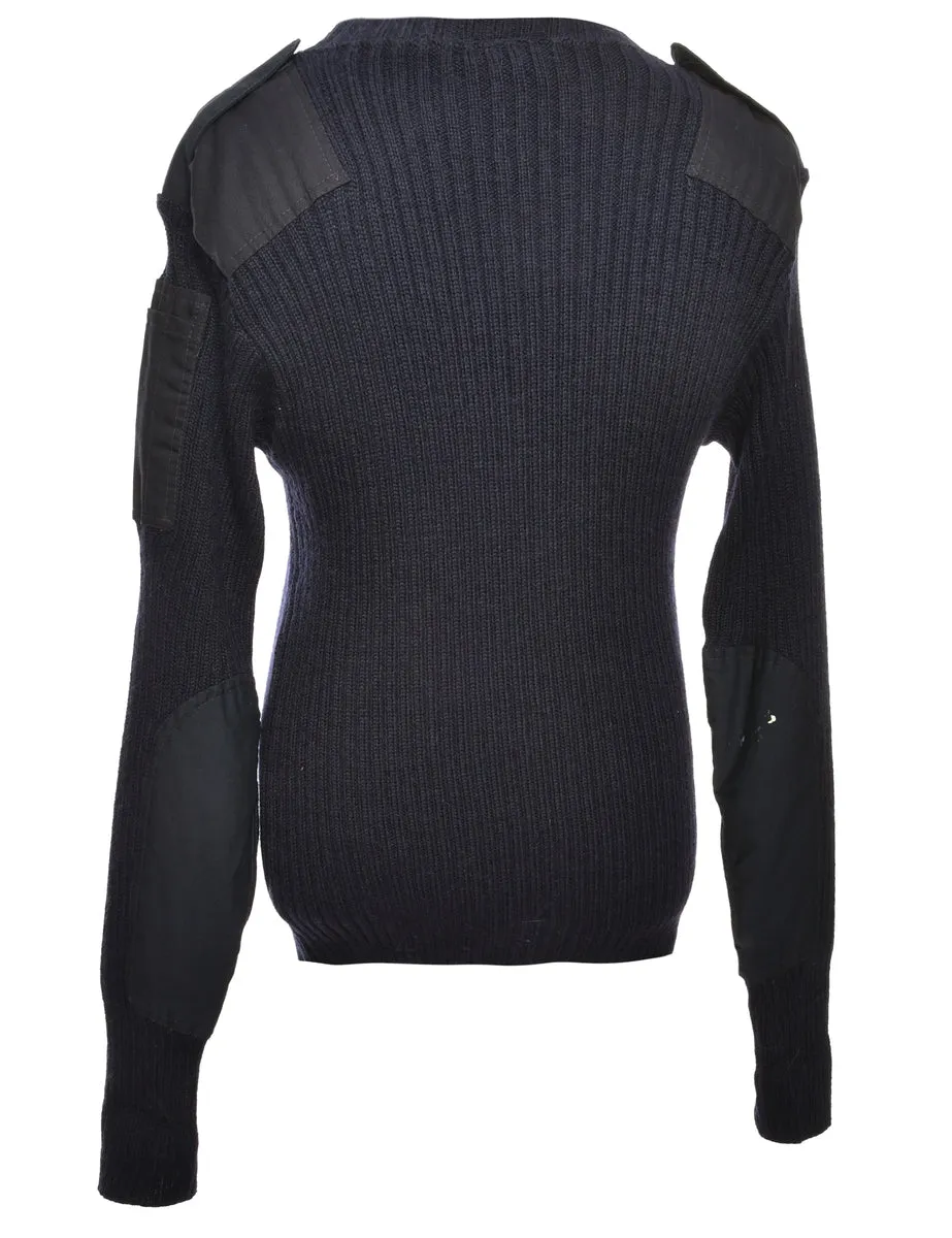 Long Sleeved Navy ]Jumper - M