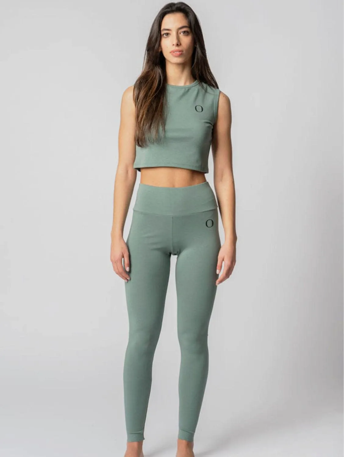 Lyocell High Waist Leggings | Rosemary Green