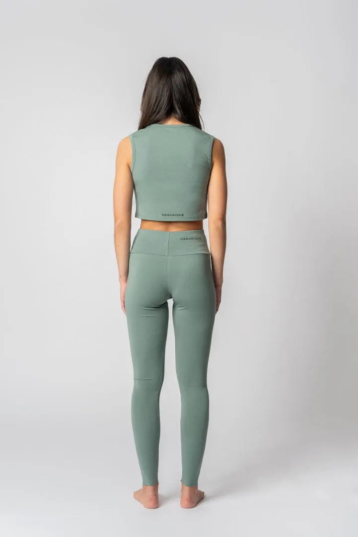 Lyocell High Waist Leggings | Rosemary Green