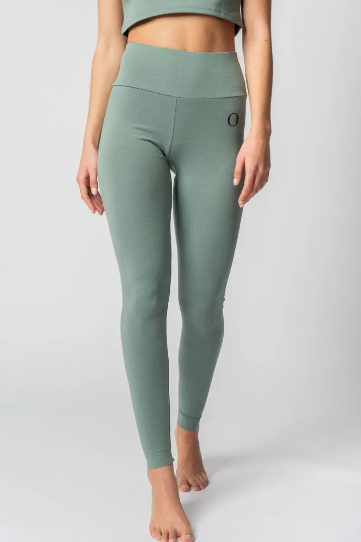 Lyocell High Waist Leggings | Rosemary Green