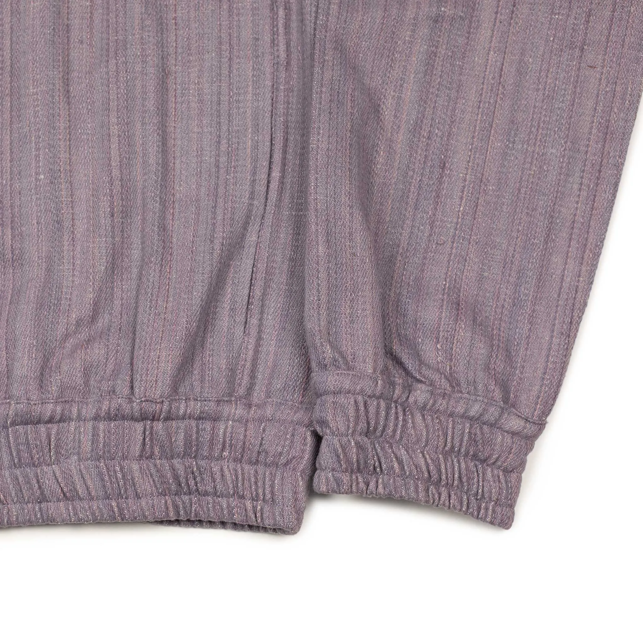 Mack track jacket in lavender handloomed khadi denim