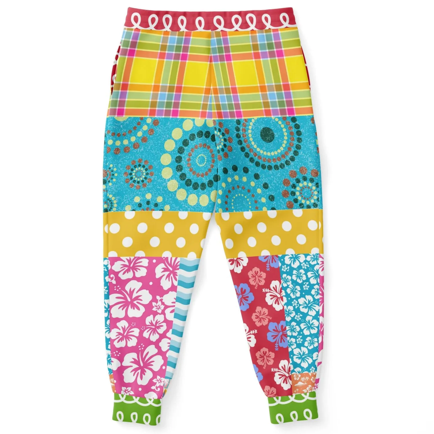 Maui Waui Squiggly Hawaiian Eco-Poly Unisex Joggers