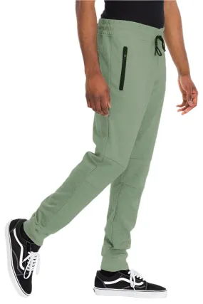 Mens Light Green Heathered Sweat Pants Joggers