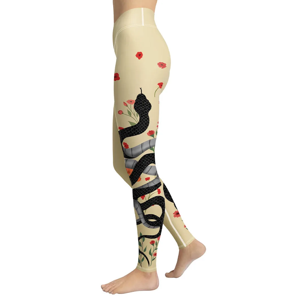 Midnight Serpent Yoga Leggings