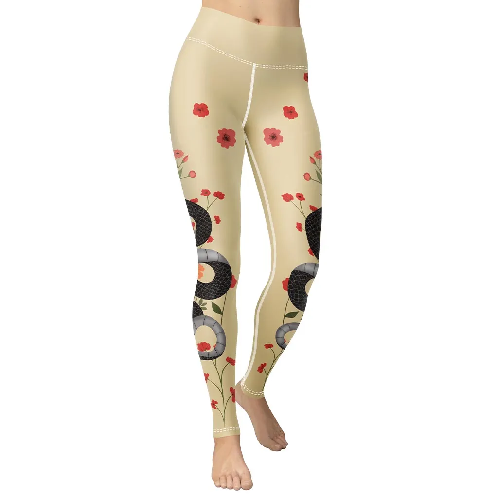 Midnight Serpent Yoga Leggings