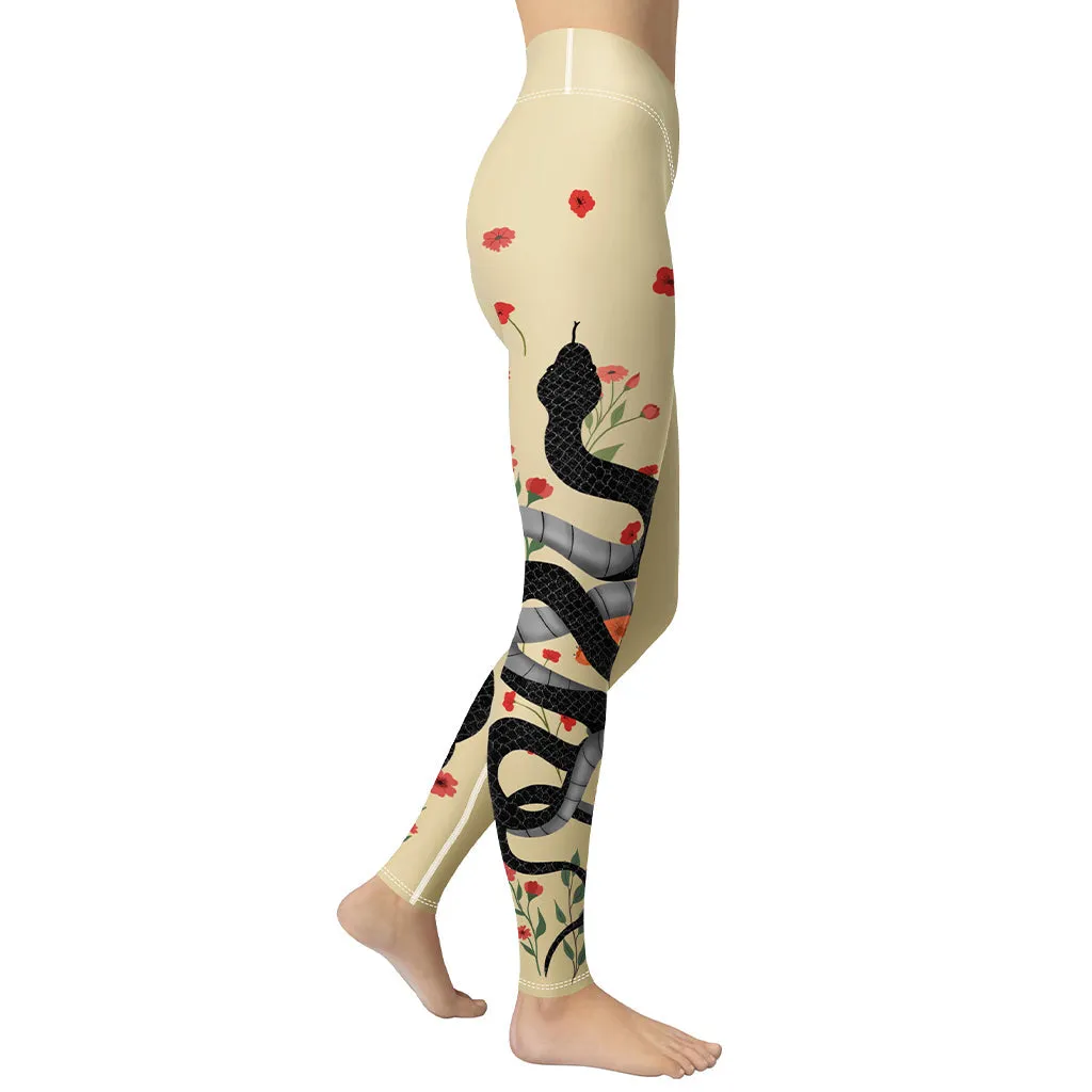 Midnight Serpent Yoga Leggings