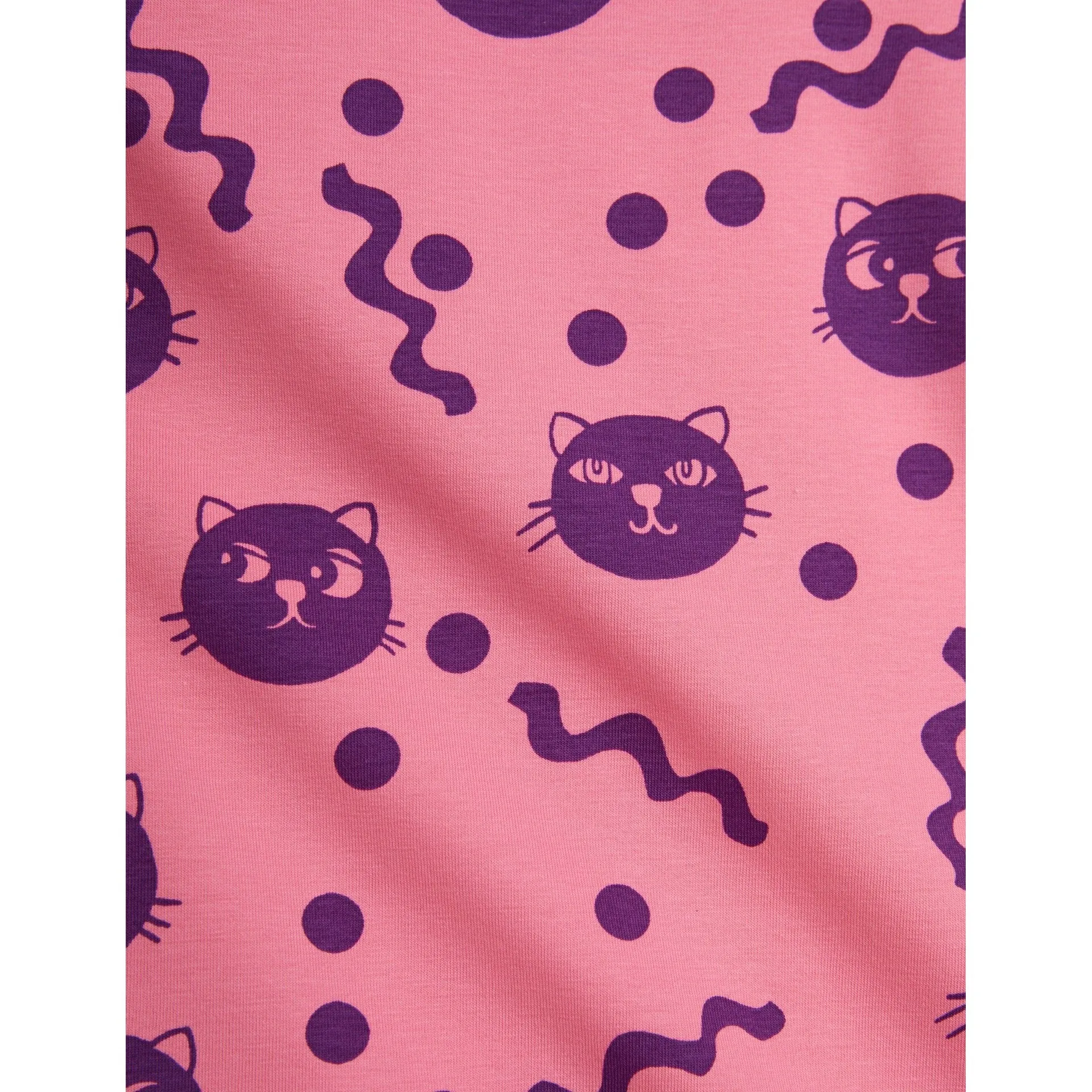 Mini Rodini - Squiggly cats leggings - pink