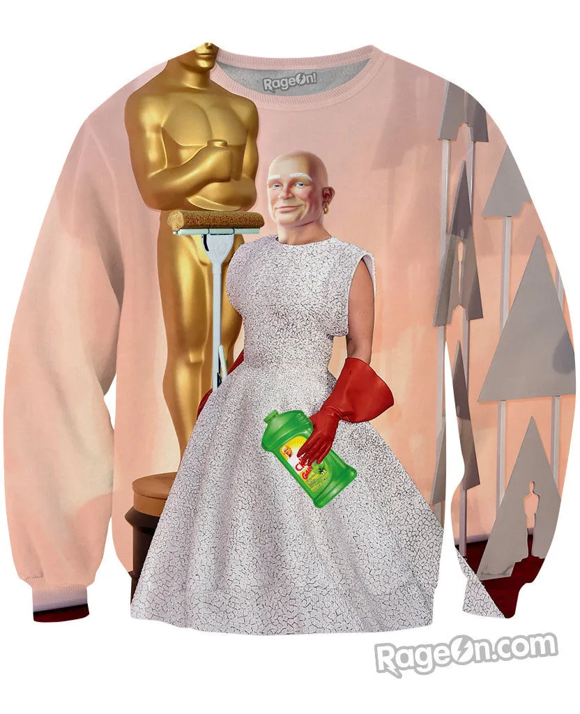 Mr. Clean Goes to the Oscars Crewneck Sweatshirt