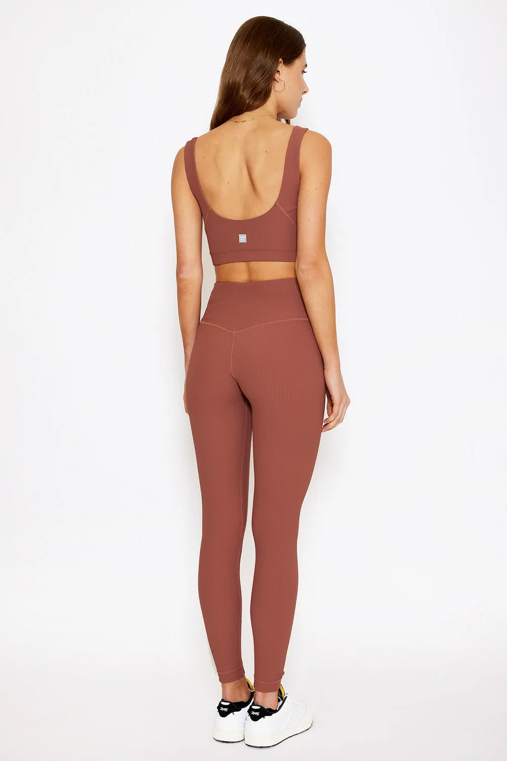 Nancy ribbed legging rose taupe