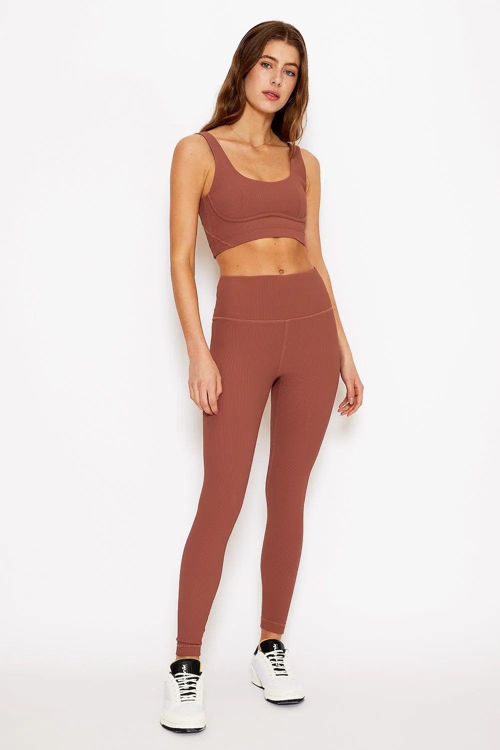 Nancy ribbed legging rose taupe