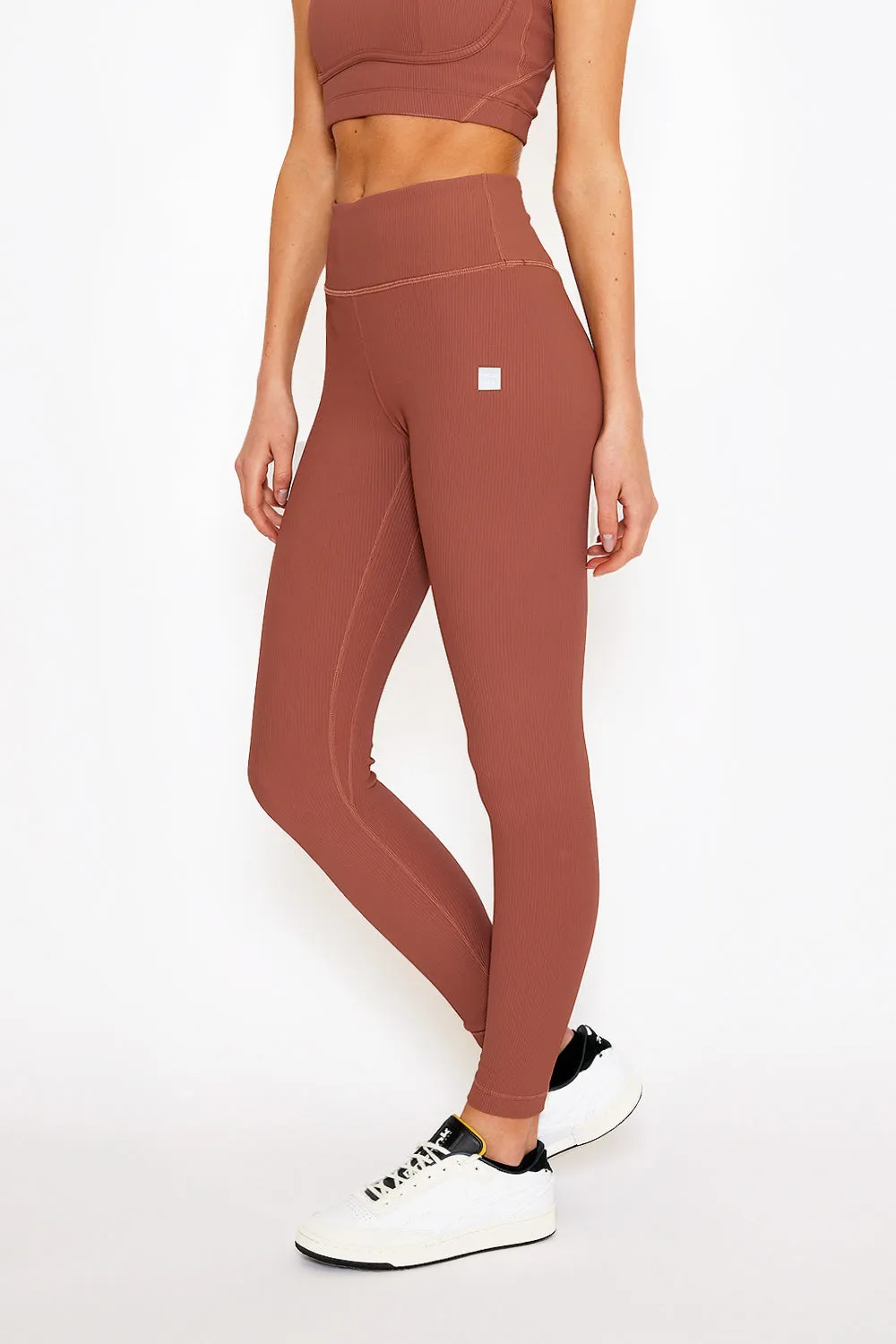 Nancy ribbed legging rose taupe