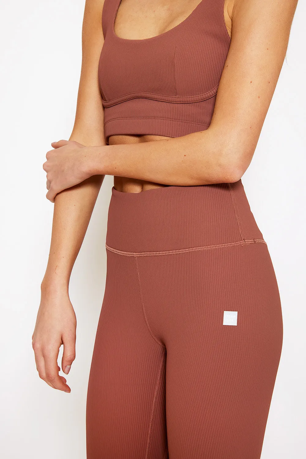 Nancy ribbed legging rose taupe