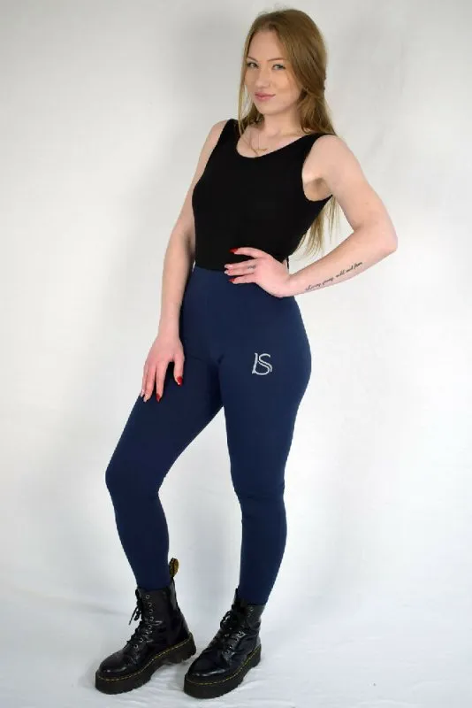 Navy Blue Leggings for Women | Tights Yoga Pants