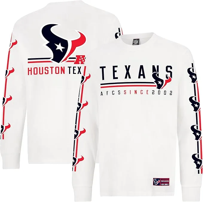 NFL Official Adults Super Soft Supreme Long Sleeve T-Shirt - Unisex|Houston Texans