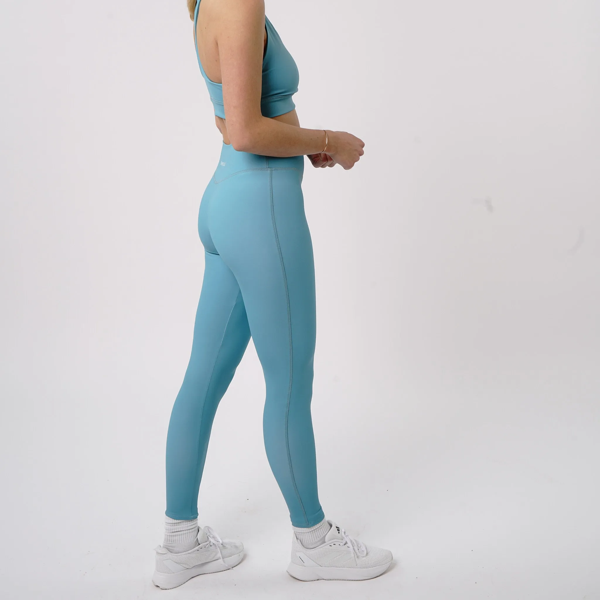 Omnitau Women's Inspire Performance High Waisted 27 Inch Leggings - Teal Blue