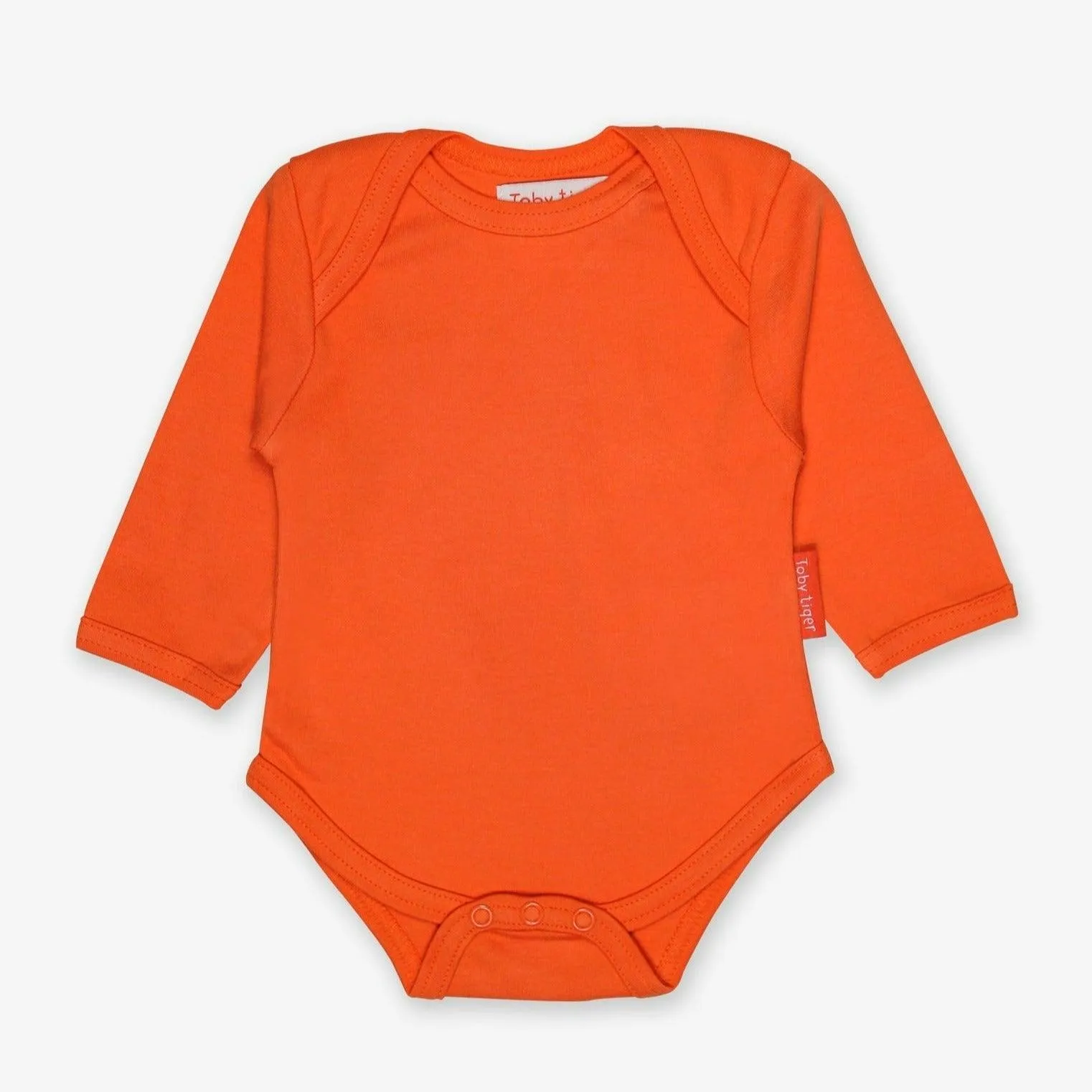 Orange Long Sleeve Baby Vest