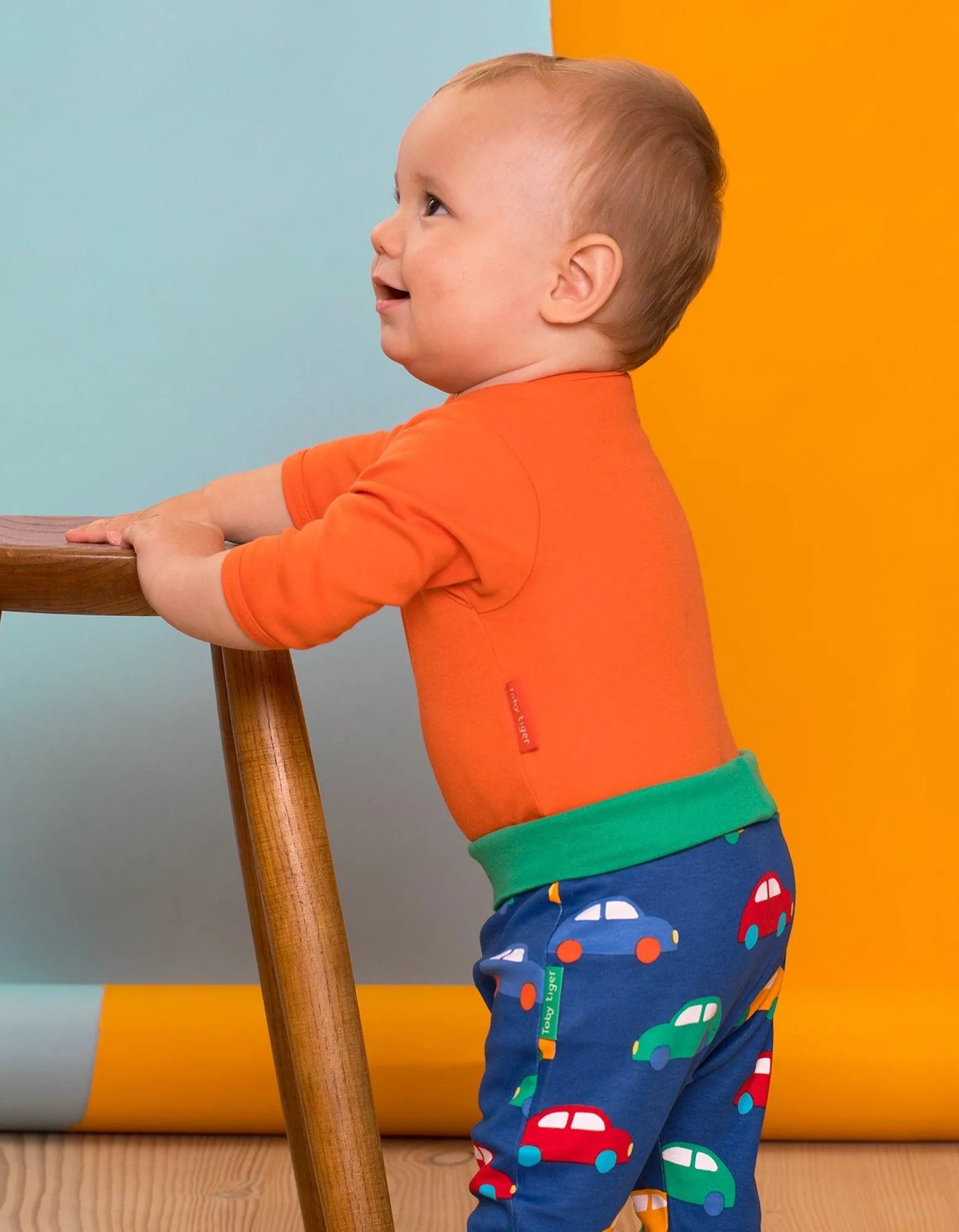 Orange Long Sleeve Baby Vest