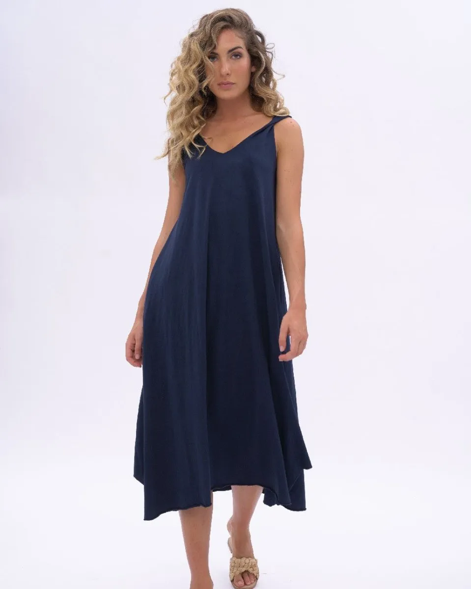 Organic Cotton V-neck Tank Dress