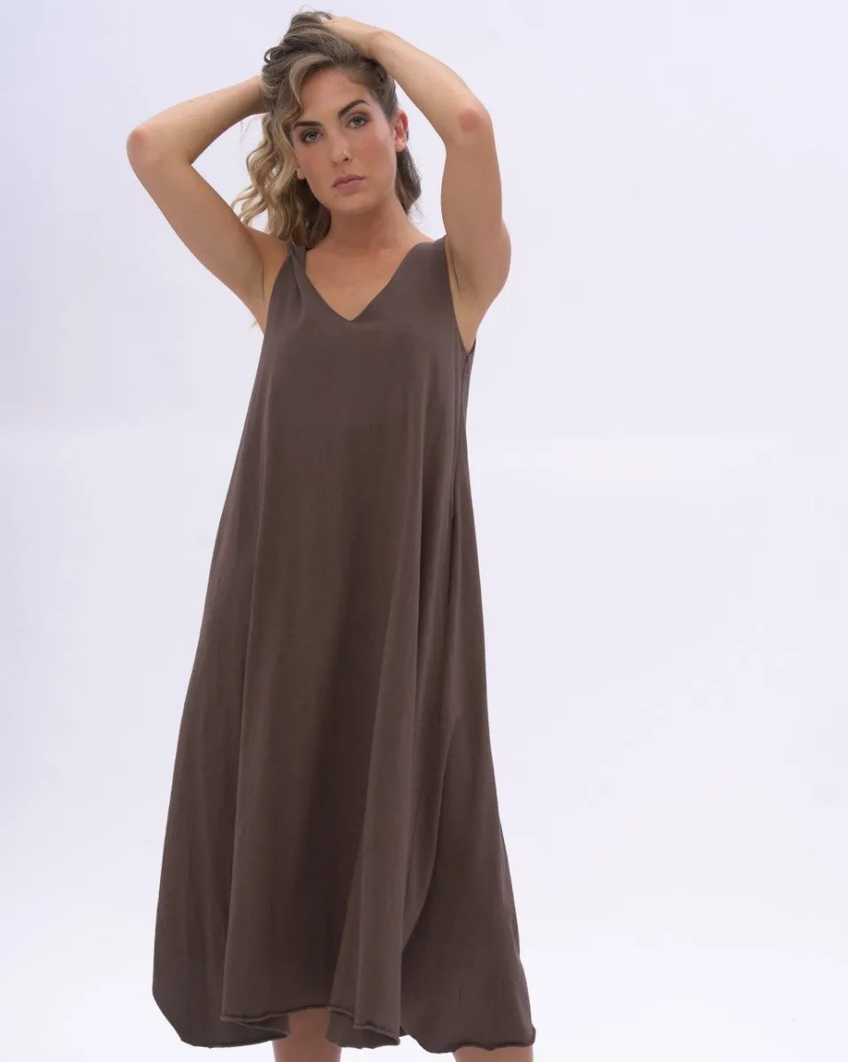 Organic Cotton V-neck Tank Dress