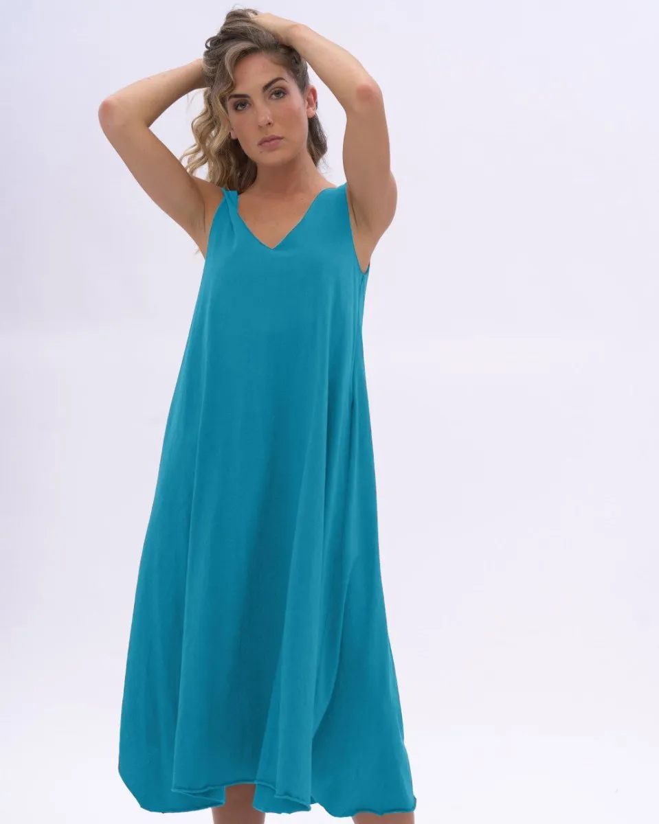 Organic Cotton V-neck Tank Dress