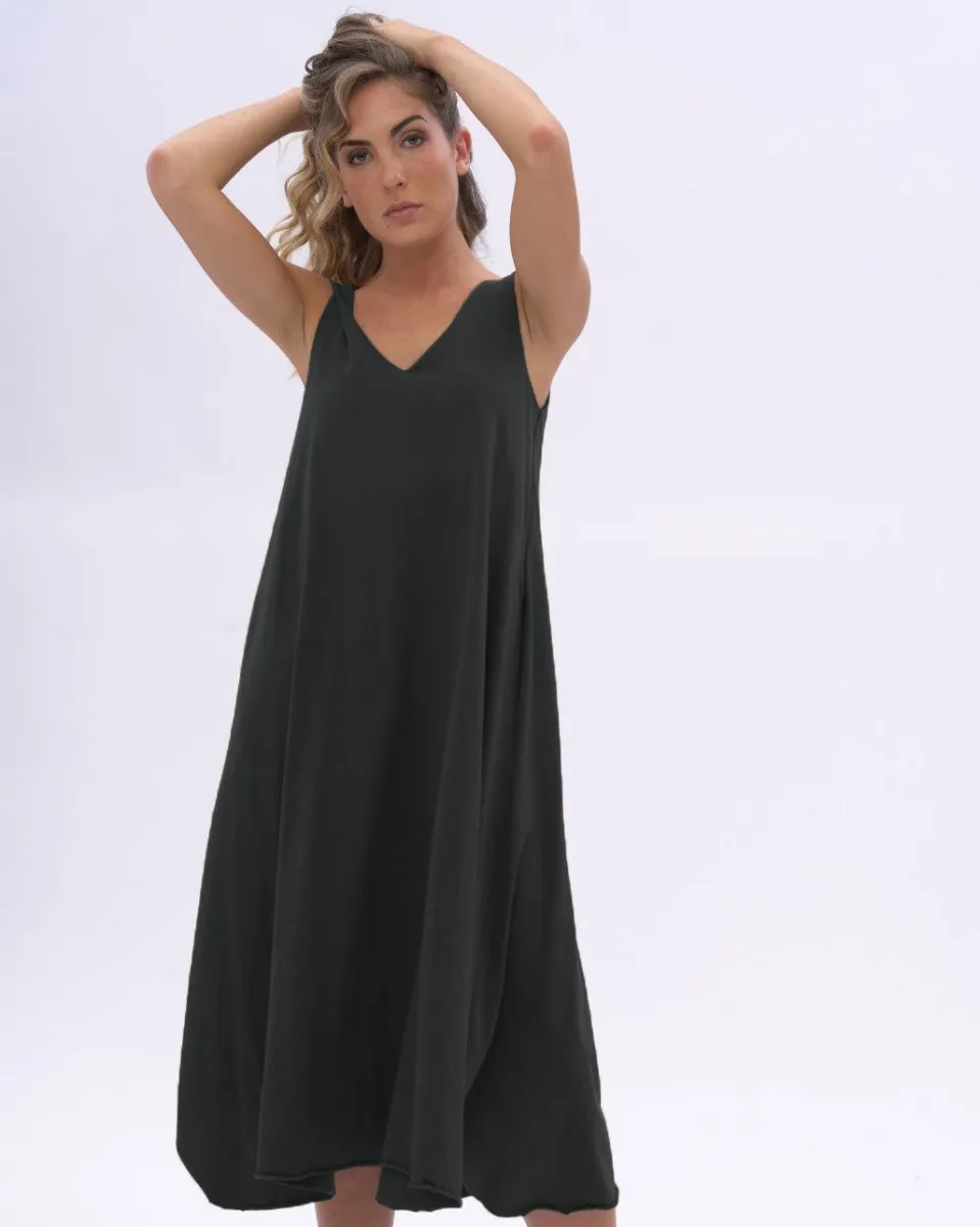 Organic Cotton V-neck Tank Dress