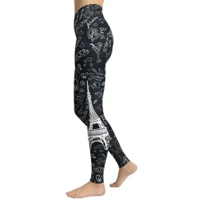 Paris Memories Yoga Leggings