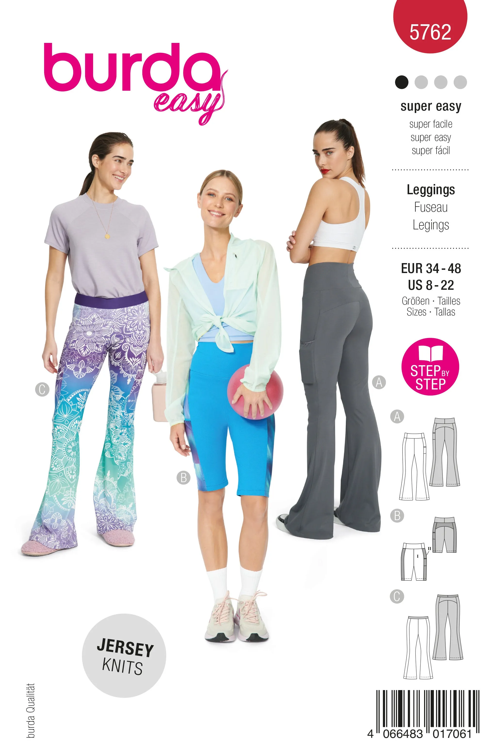 Patron Burda n°5762 : Leggings