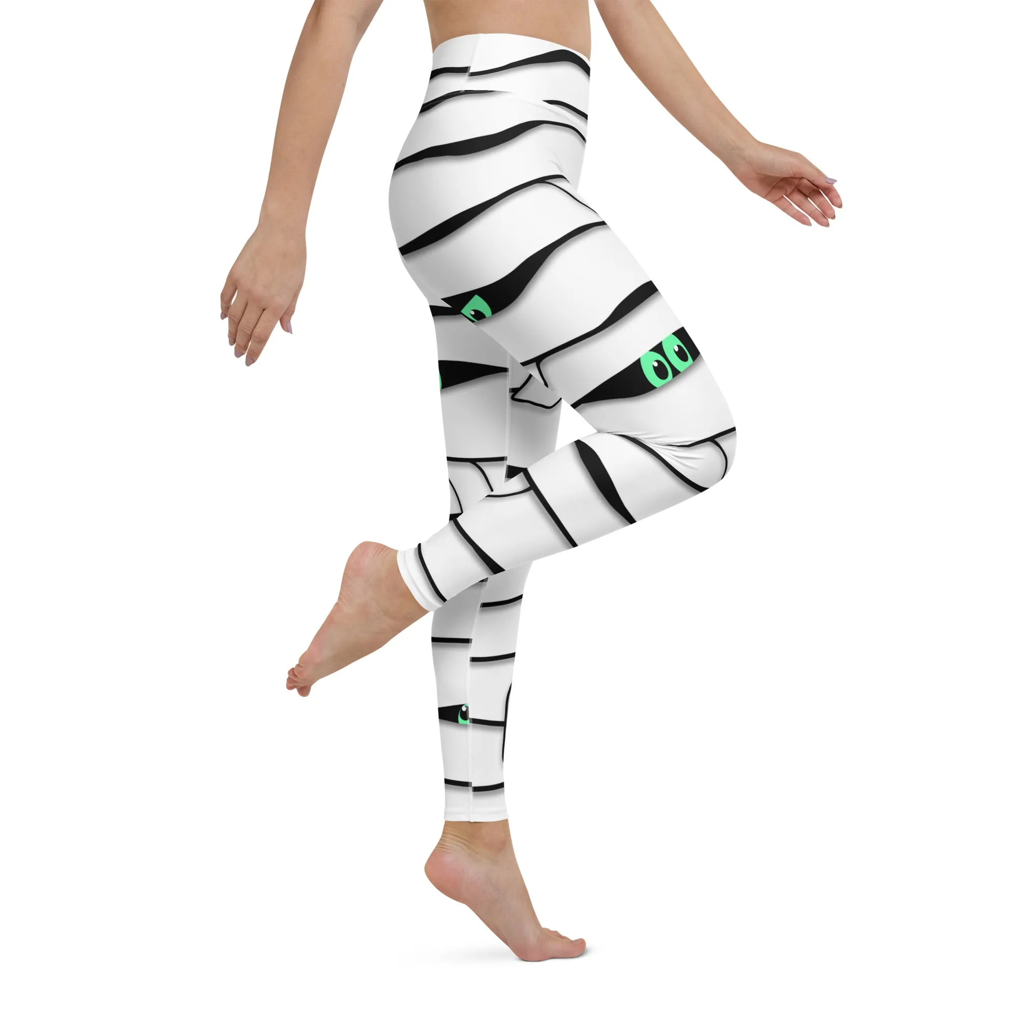 Peek-a-Boo Mummy Yoga Leggings