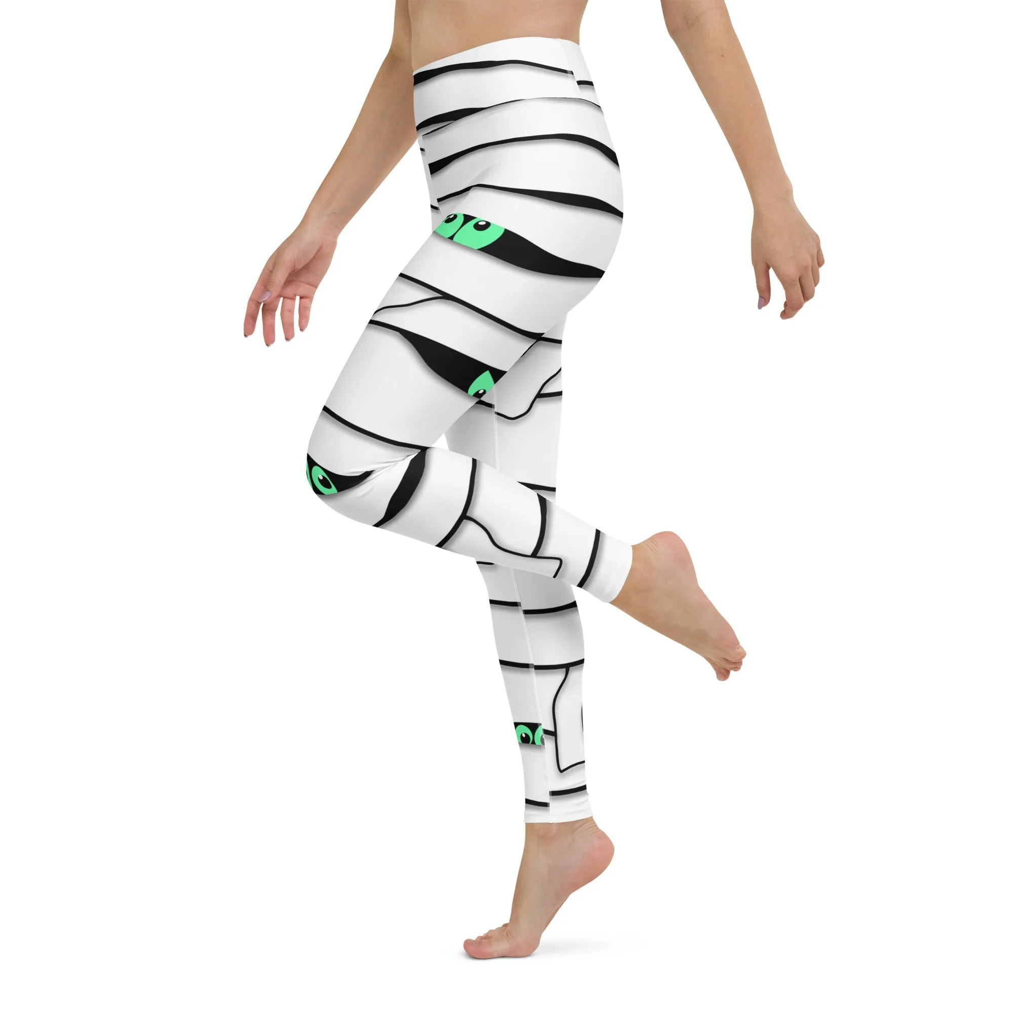 Peek-a-Boo Mummy Yoga Leggings