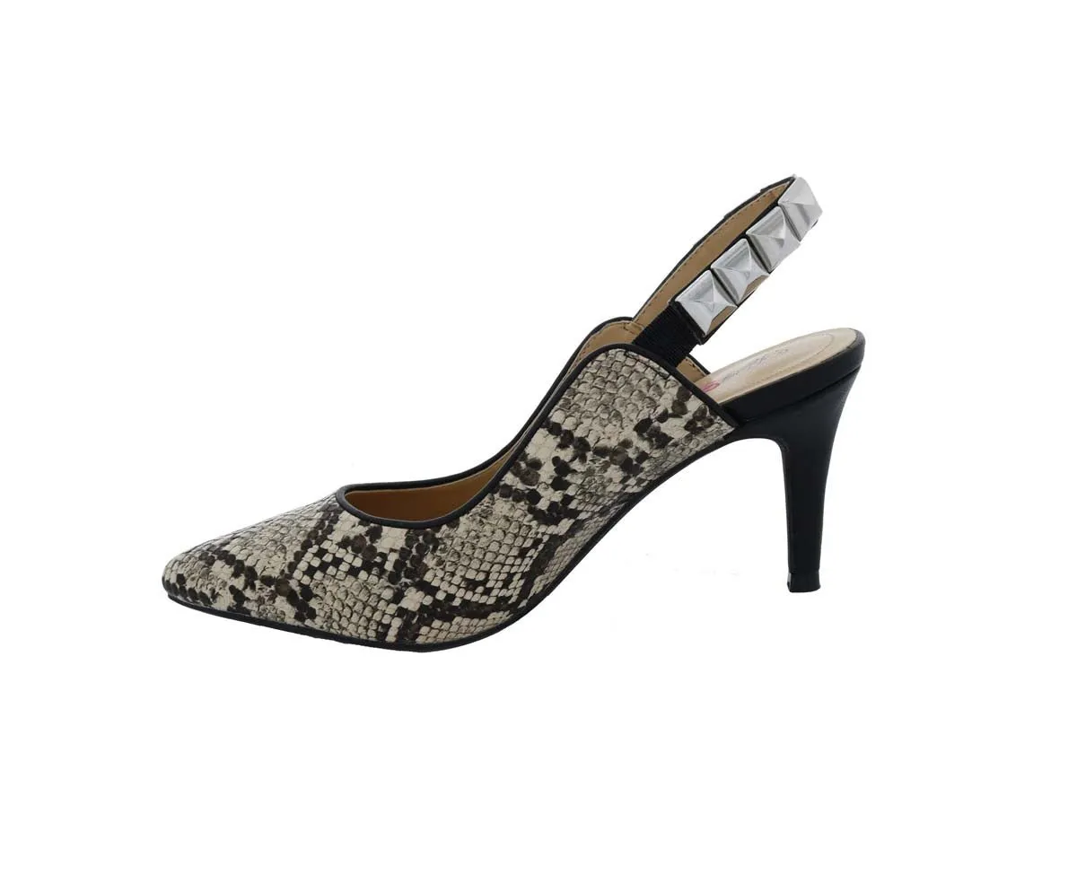 Penny Loves Kenny Aught Women Slip-on Shoes In Natural Faux Snake