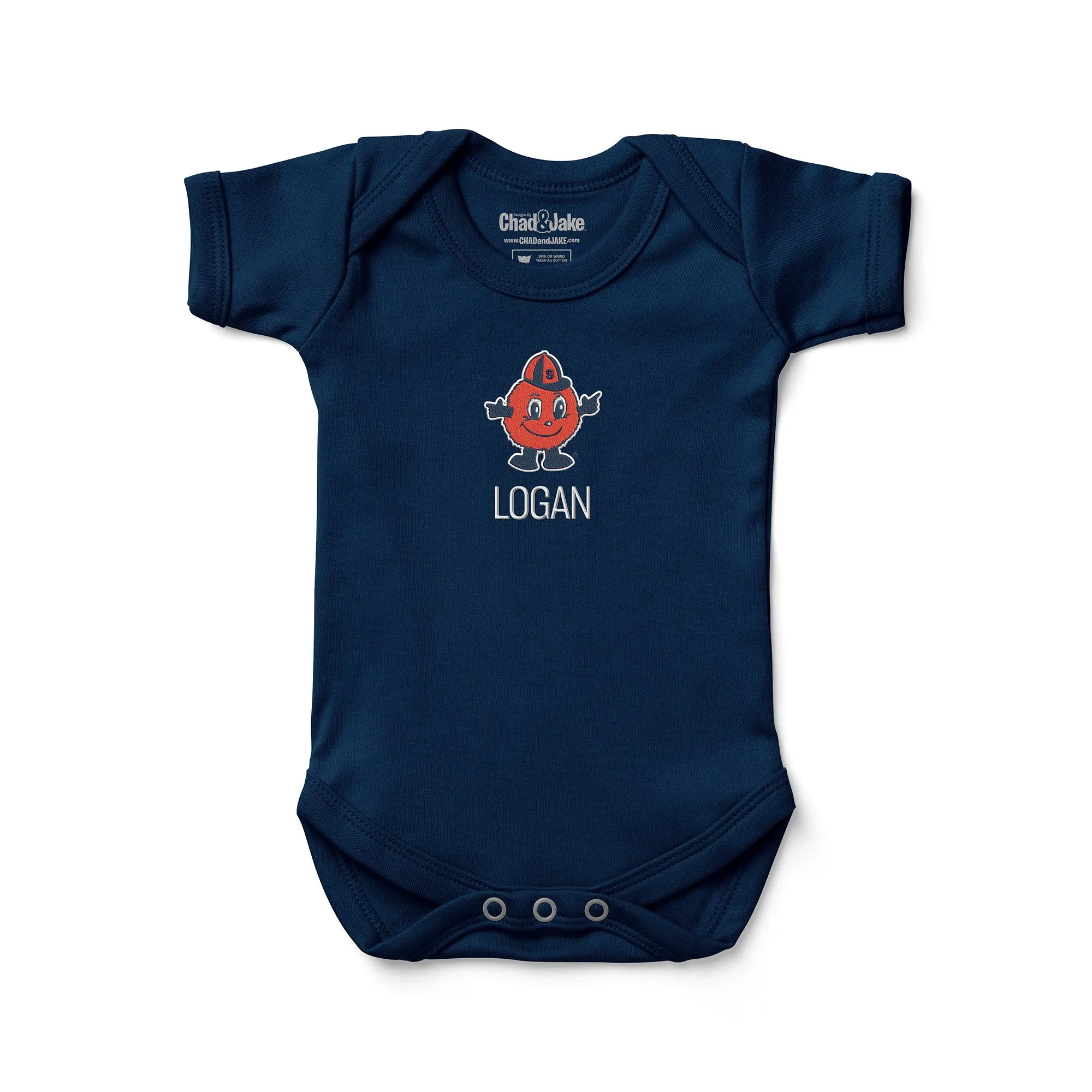 Personalized Syracuse Orange Otto Bodysuit