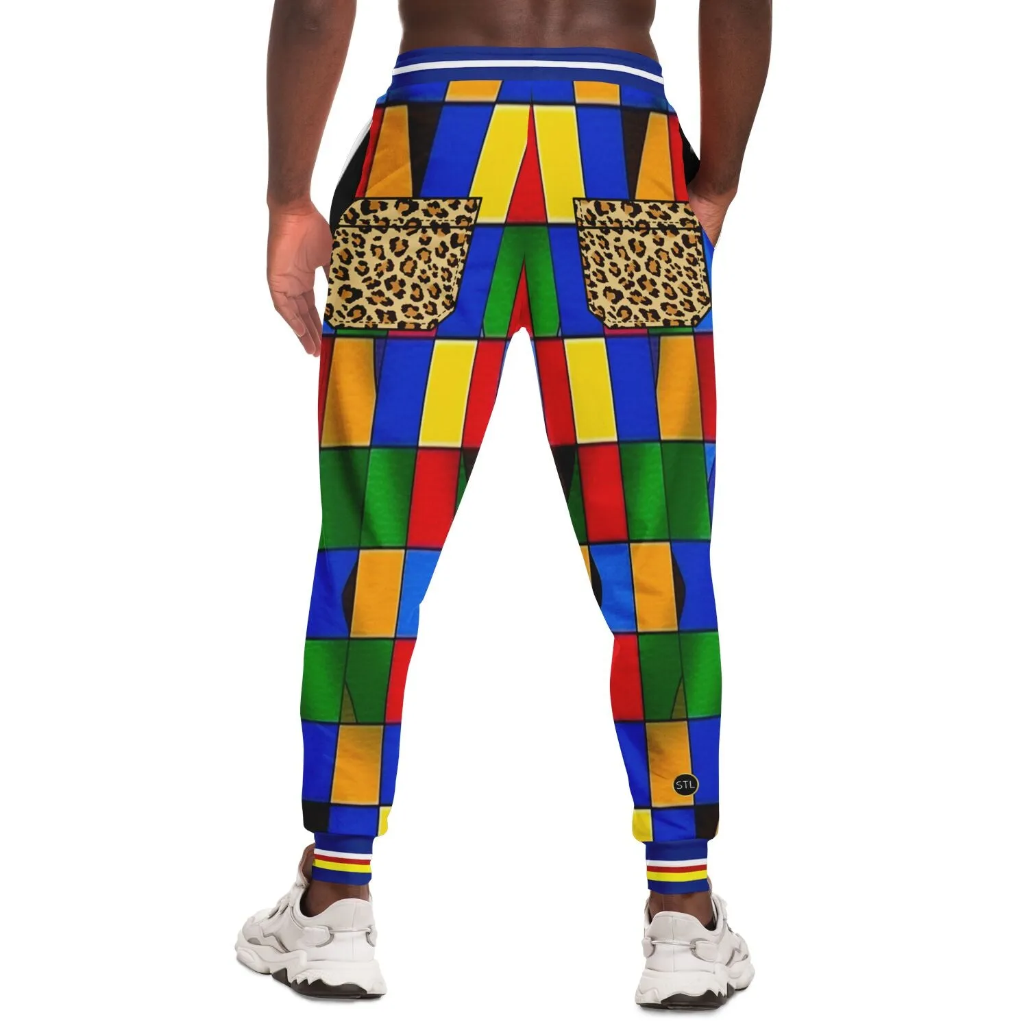 Picasso Primary Geometric Eco-Poly Unisex Joggers