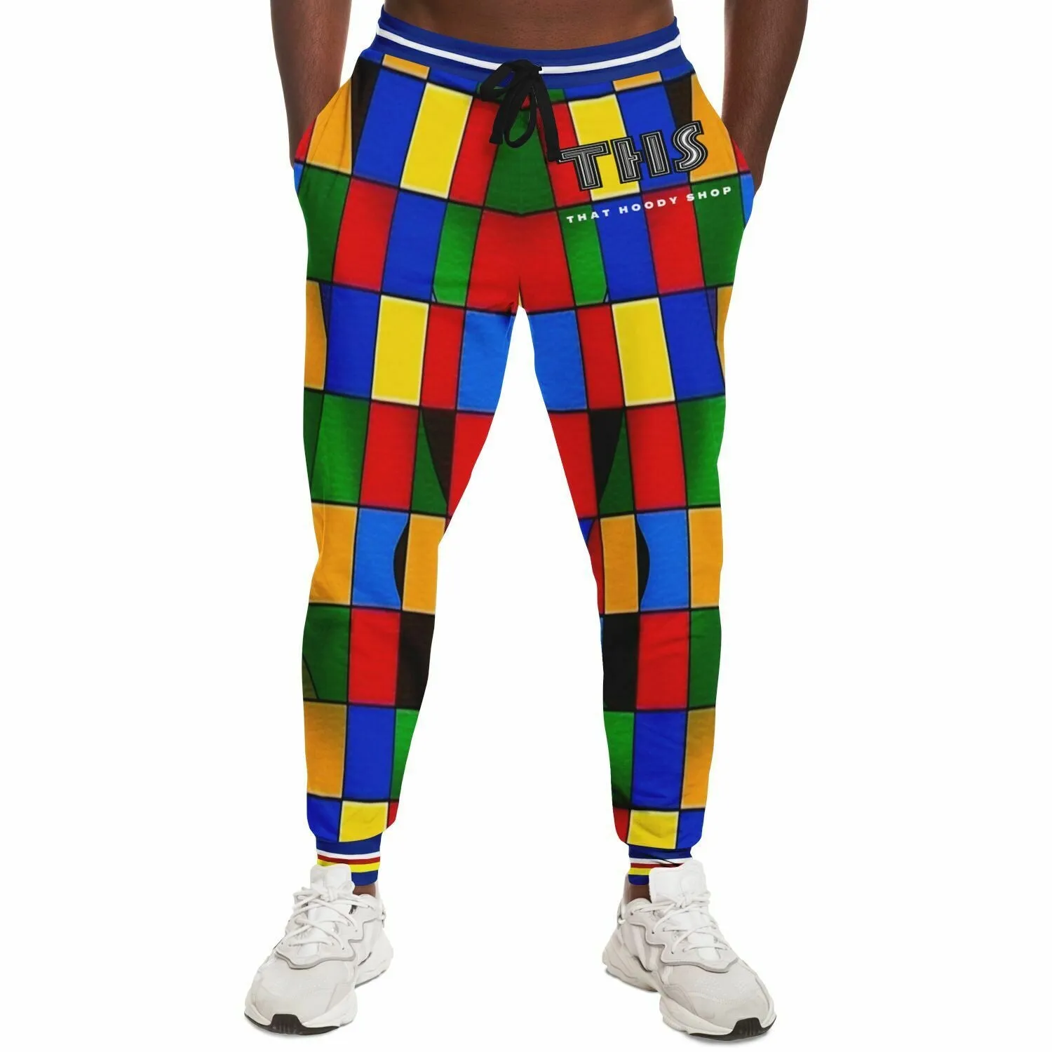 Picasso Primary Geometric Eco-Poly Unisex Joggers