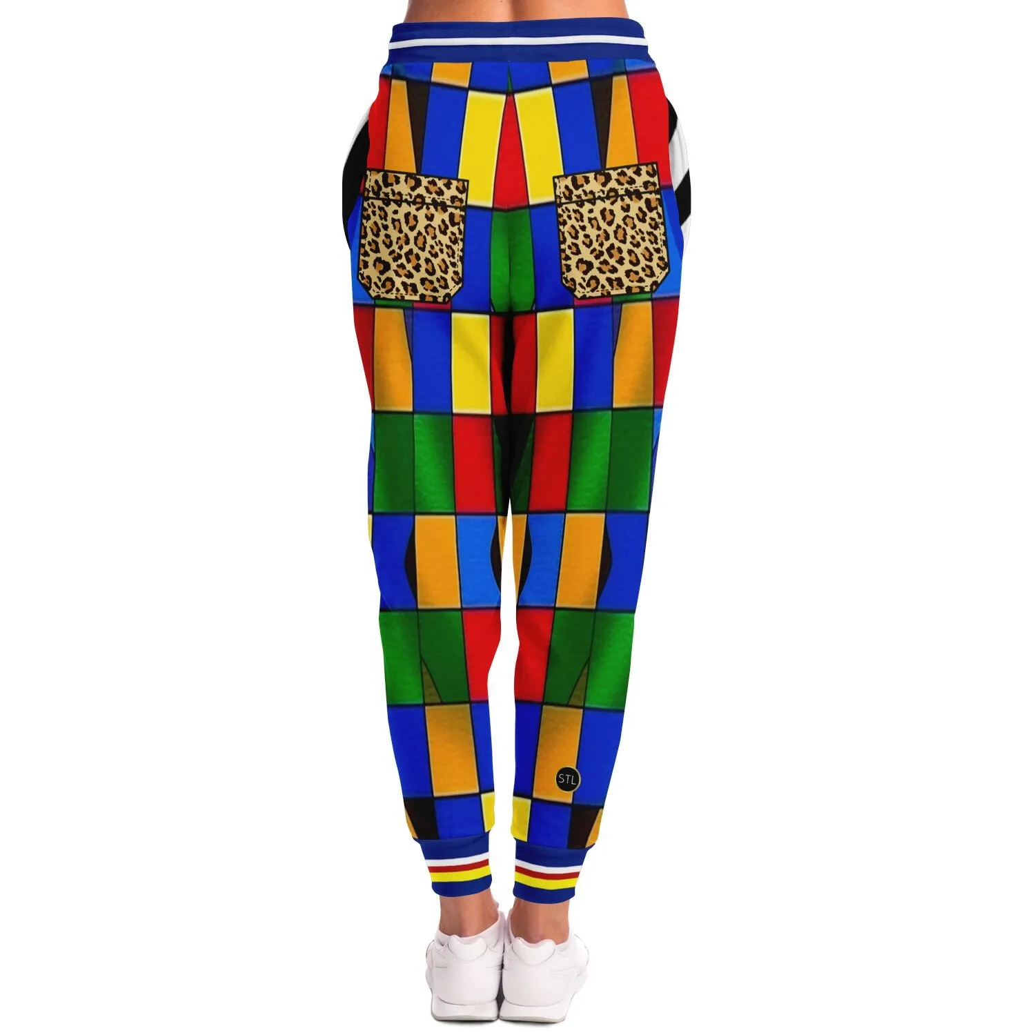 Picasso Primary Geometric Eco-Poly Unisex Joggers