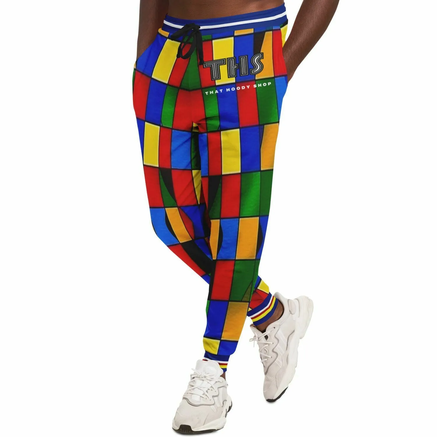 Picasso Primary Geometric Eco-Poly Unisex Joggers