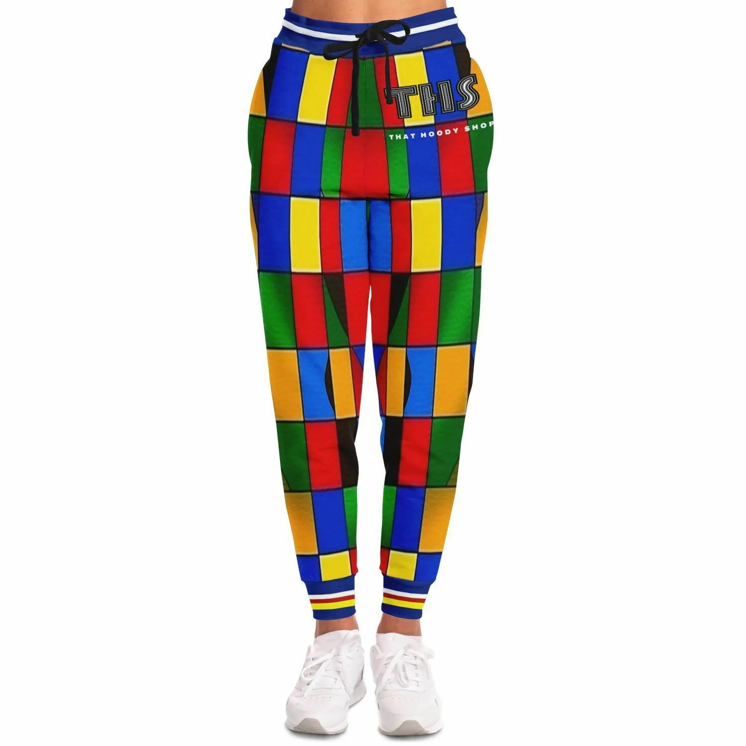 Picasso Primary Geometric Eco-Poly Unisex Joggers