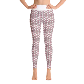 PINK "BE KIND" HEARTS LEGGINGS