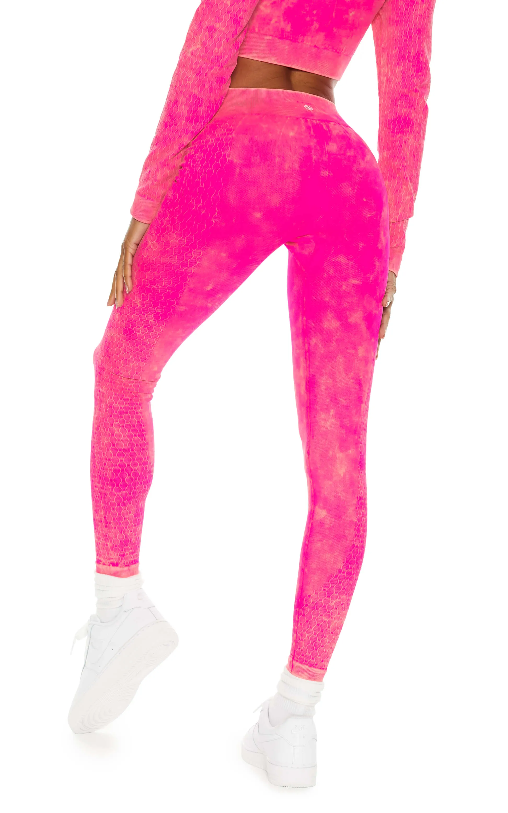 Power Move Seamless High-Waist Leggings | Powerwash Hi-Litr Pink