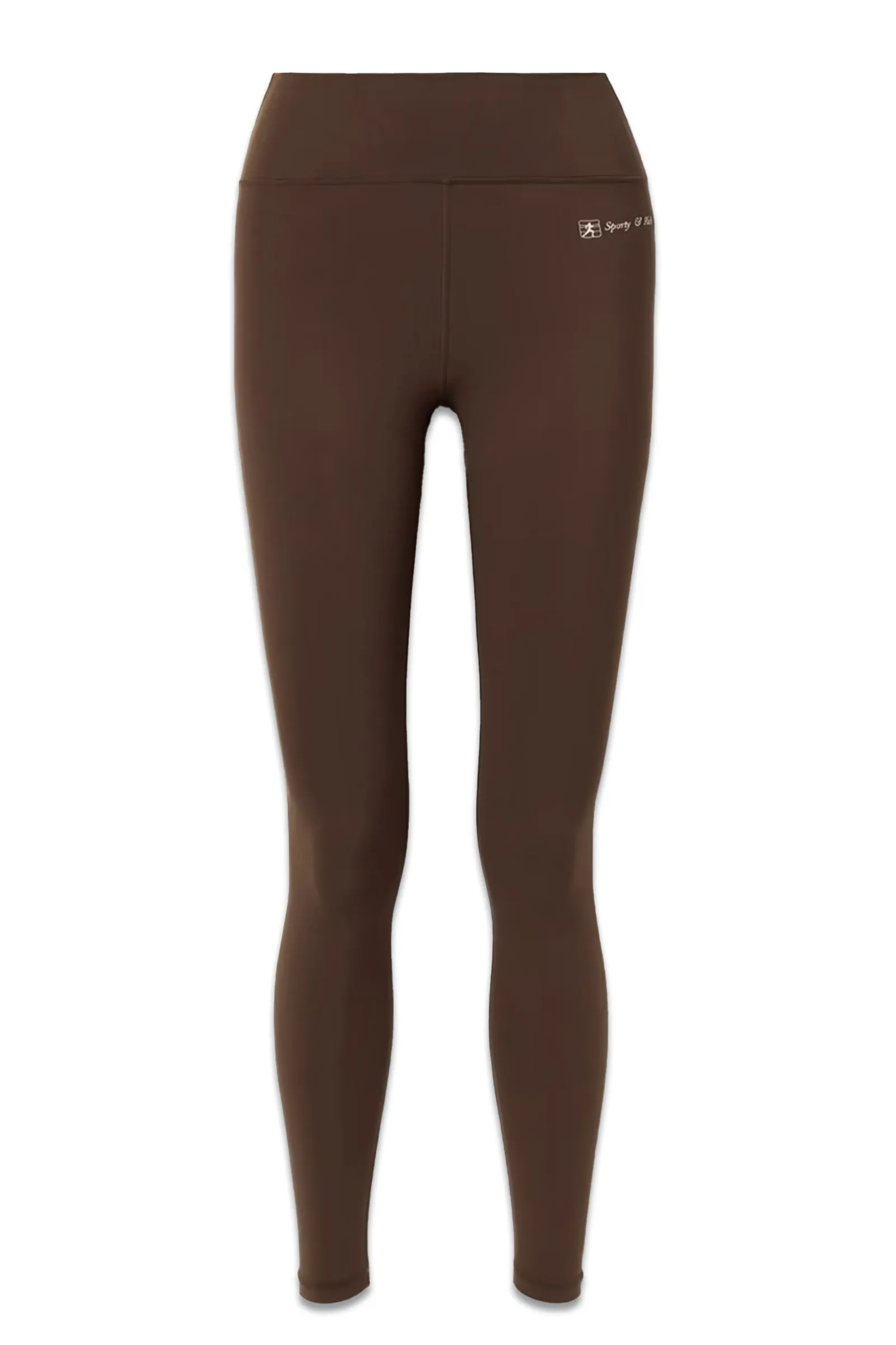 Printed Stretch Leggings Chocolate