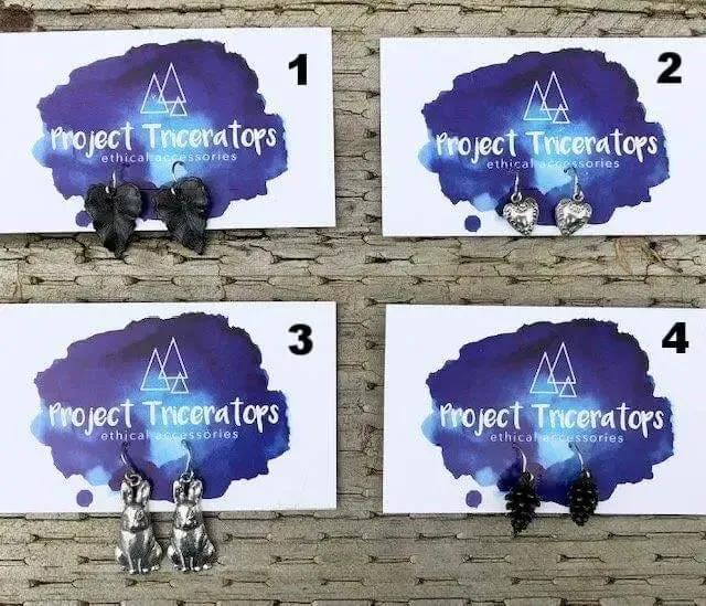 Project Triceratops - ethical earrings