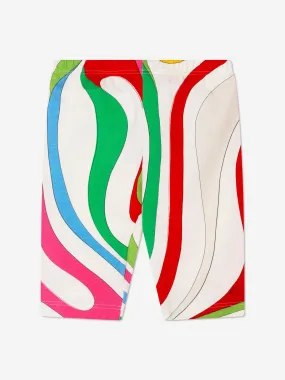 Pucci Baby Girls Marmo Print Leggings in Multicolour