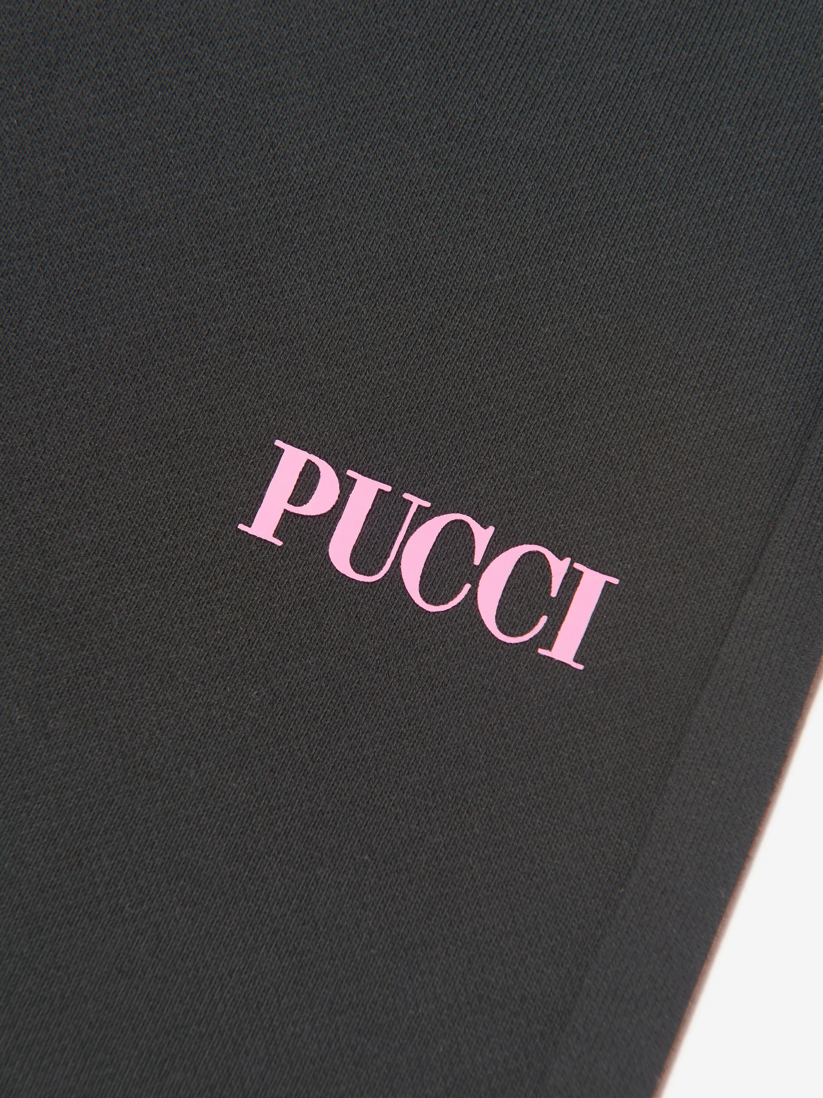 Pucci Girls Logo Joggers in Black