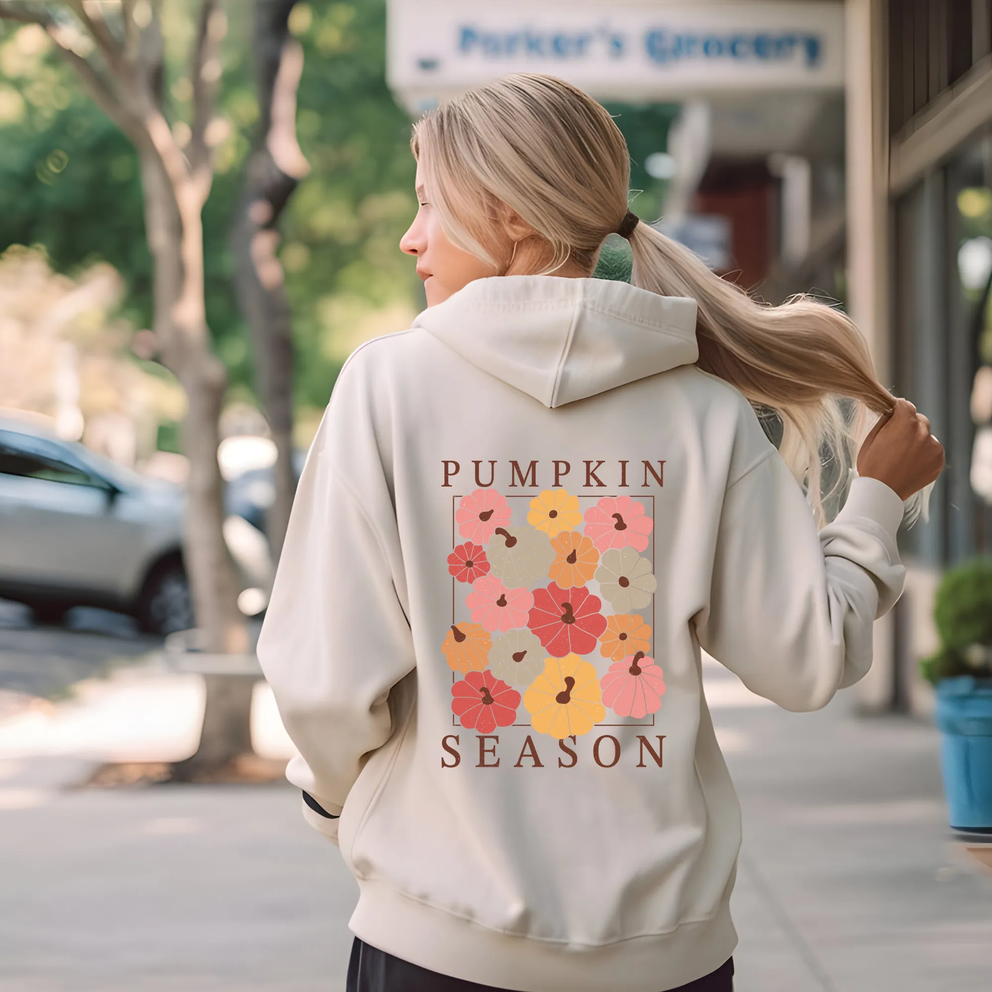 Pumpkin Season Boho Pumpkin Hoodie