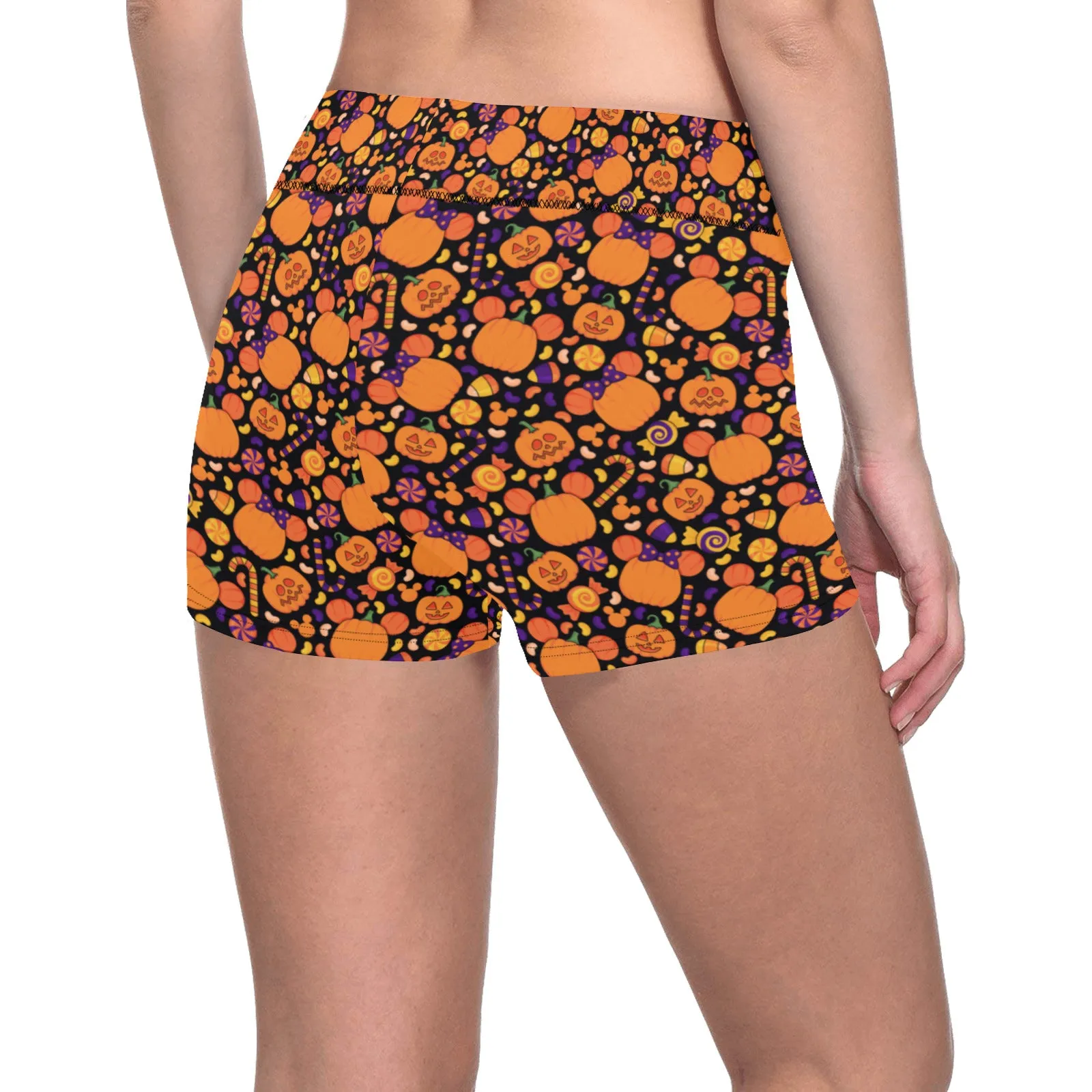 Pumpkins And Candy Women's Short Leggings