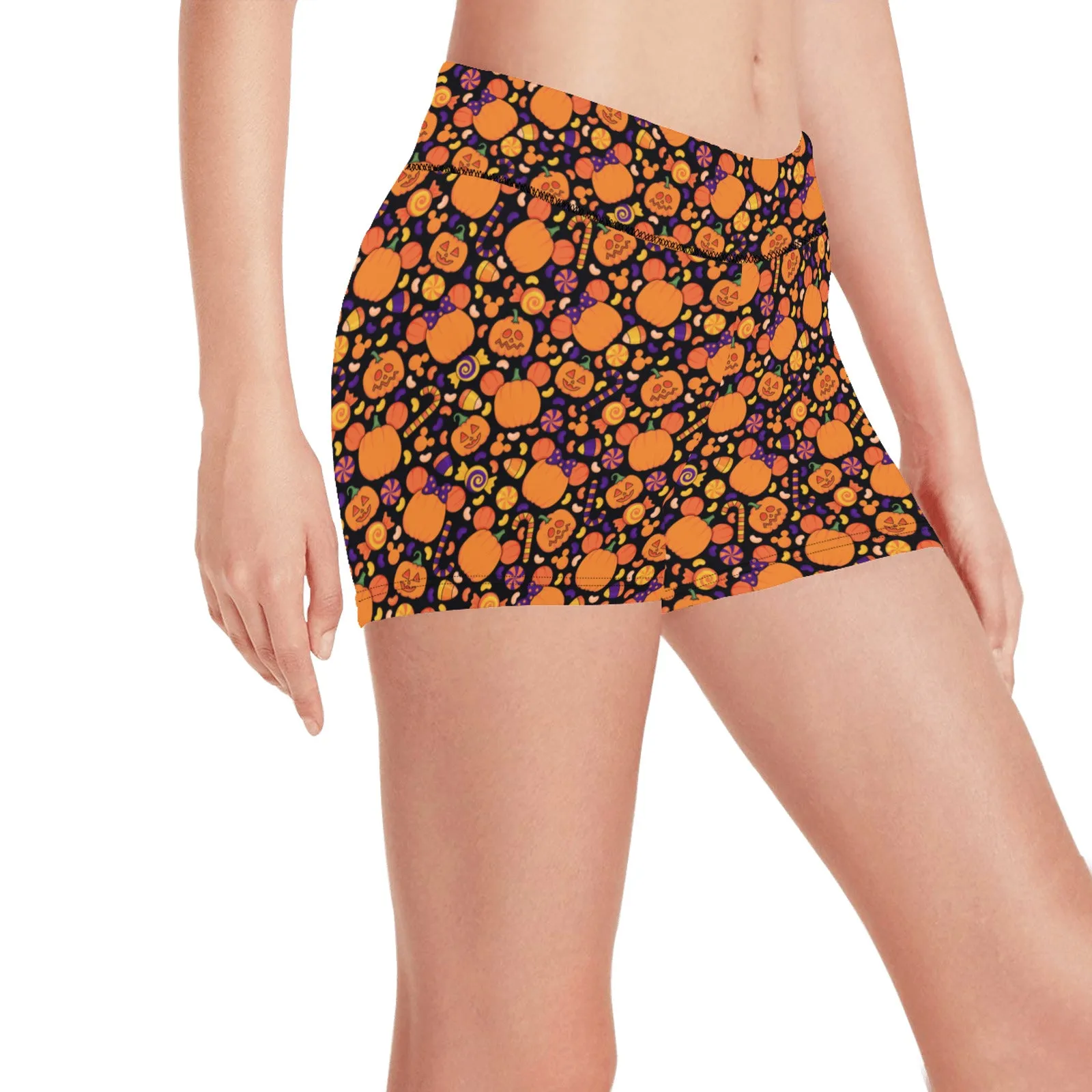 Pumpkins And Candy Women's Short Leggings