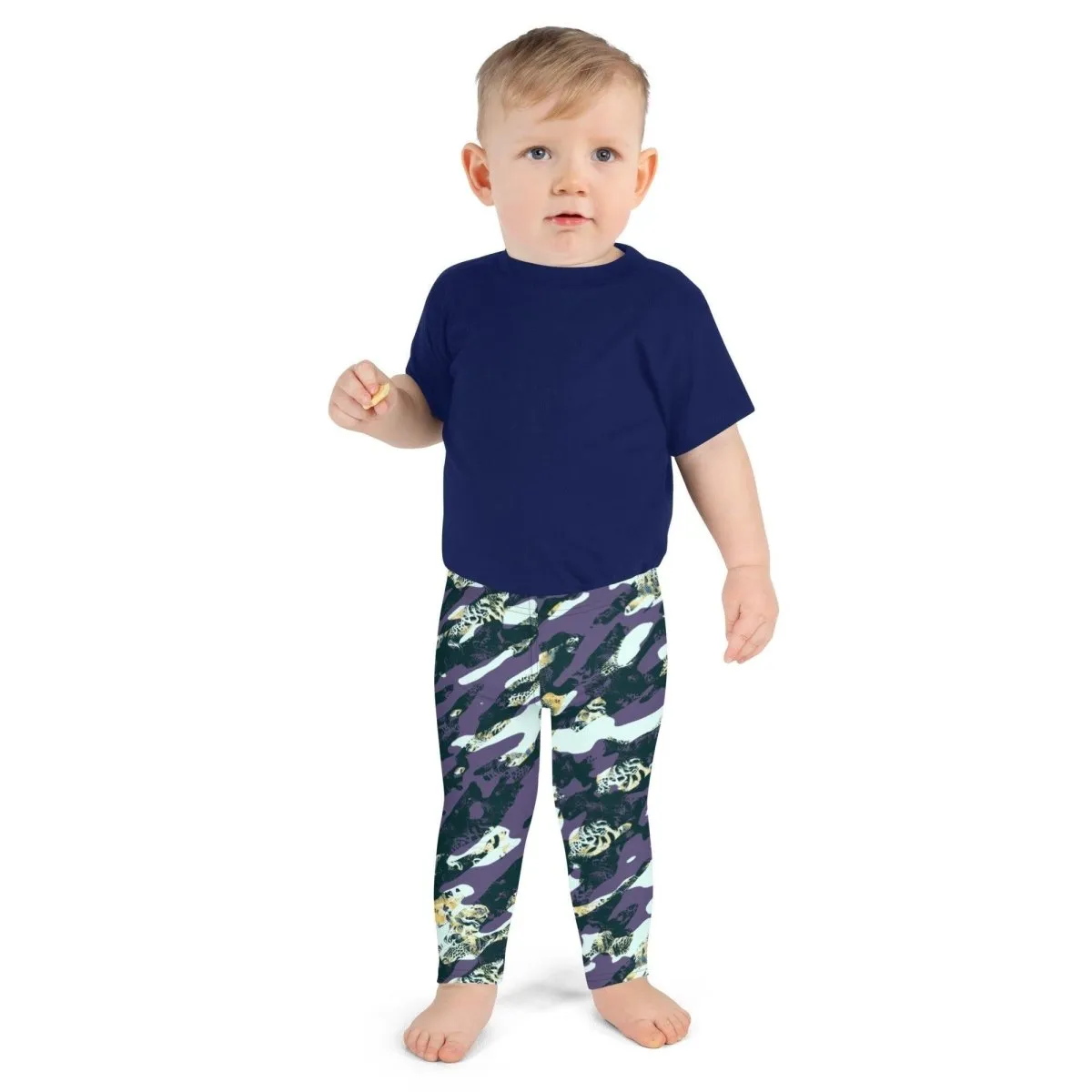 Purple Camouflage Kid's Leggings